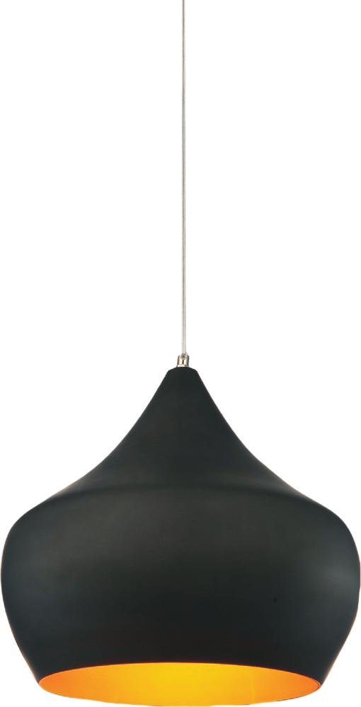 CWI LIGHTING  9632P15-1-101  Dynamic 1 Light Down Pendant with Black finish