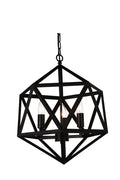 CWI LIGHTING  9641P17-3-101  Amazon 3 Light Up Pendant with Black finish