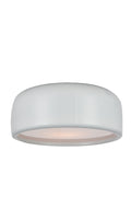 CWI LIGHTING  9688C14-2-172  Campton  2 Light Drum Shade Flush Mount with White finish