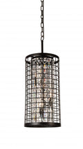 CWI LIGHTING  9697P11-4-192 Meghna 4 Light Up Chandelier with Brown finish