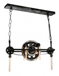 CWI LIGHTING  9712P41-6-187  Oder 6 Light Down Chandelier with Silver Gray finish