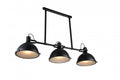 CWI LIGHTING  9760P50-3-101  Strum 3 Light Island Chandelier with Black finish