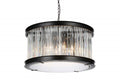 CWI LIGHTING   9861P20-6-101  Mira 6 Light Chandelier with Black finish
