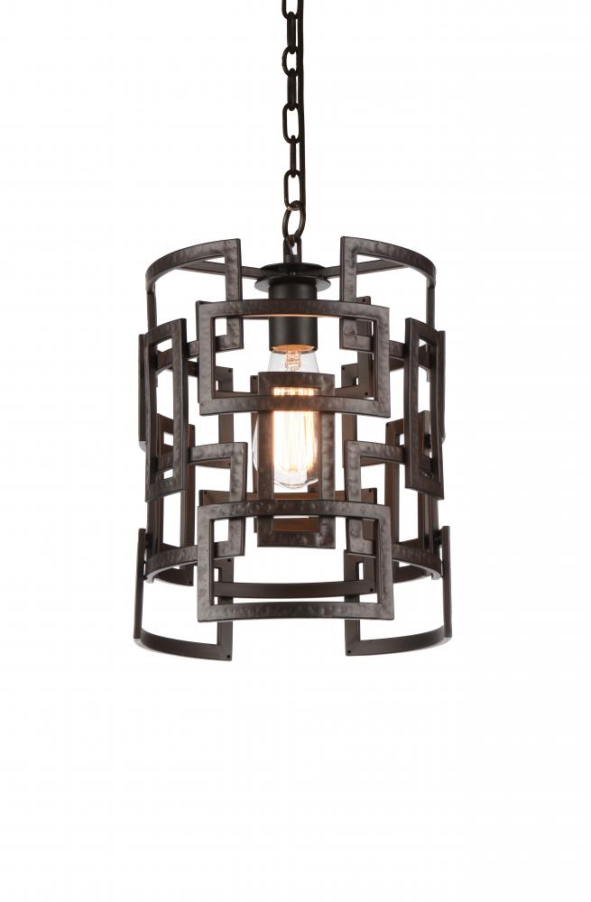 CWI LIGHTING  9913P10-1-205  Litani 1 Light Down Chandelier with Brown finish