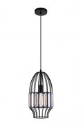 CWI Lighting   9942P7-1-101  Alethia 1 Light Down Mini Pendant with Black finish