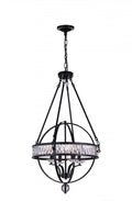 CWI LIGHTING  9957P42-12-101  Arkansas 12 Light Chandelier with Black finish