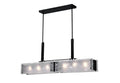 CWI LIGHTING  9973P45-6-101  Assunta 6 Light Chandelier with Black Finish