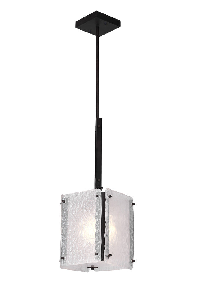 CWI LIGHTING  9973P8-1-101  Assunta 1 Light Pendant with Black Finish