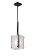 CWI LIGHTING  9973P8-1-101  Assunta 1 Light Pendant with Black Finish