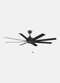 FANIMATION  FP7910BL  Levon - 63 inch - Black with Black Blades