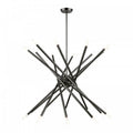 LIVEX LIGHTING Soho Large Chandelier Black Chrome 46779-46
