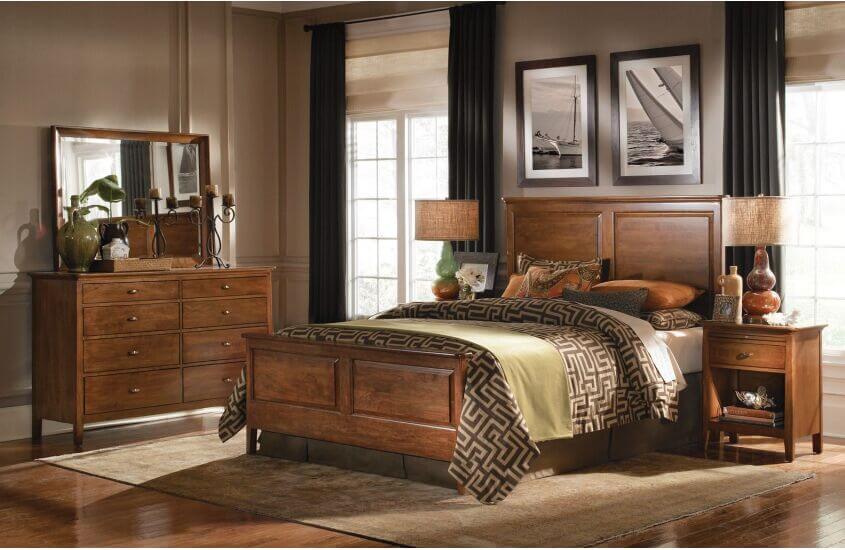 KINCAID CHERRY PARK PANEL KING BED 63-136PV
