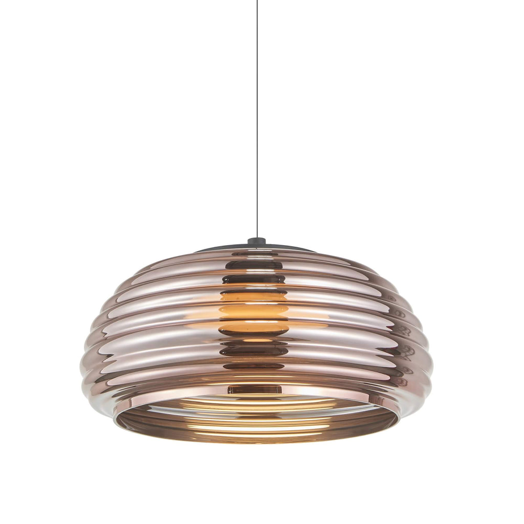 ARTCRAFT HAZE LED PENDANT 16" ESPRESSO COPPER AC5011EC