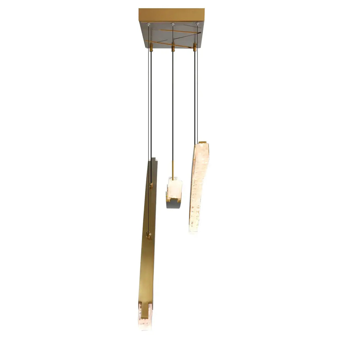 CWI LIGHTING SABER LED 50" GOLD CHANDELIER 1710P50-3-624