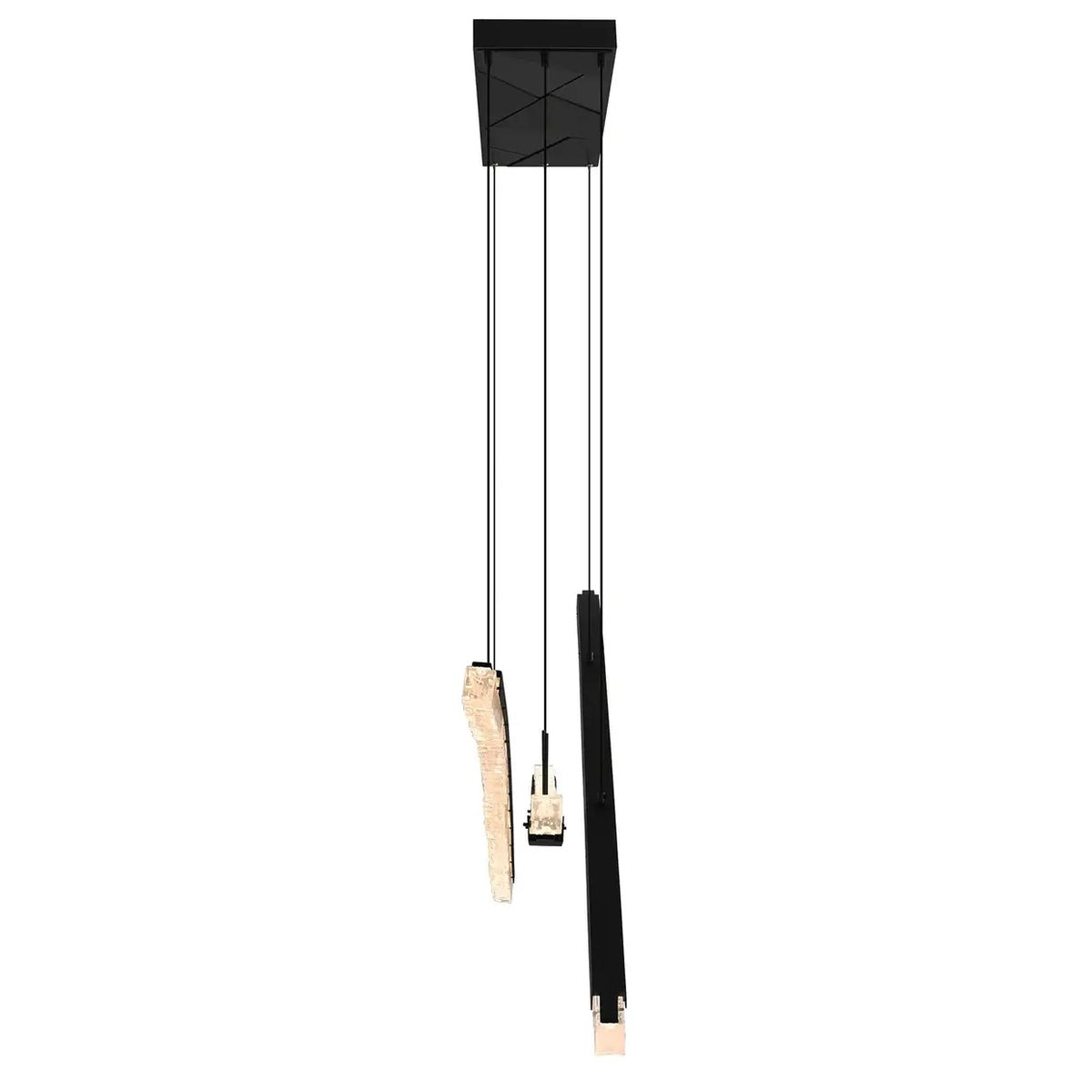 CWI LIGHTING SABER LED 70" BLACK CHANDELIER 1710P70-3-101
