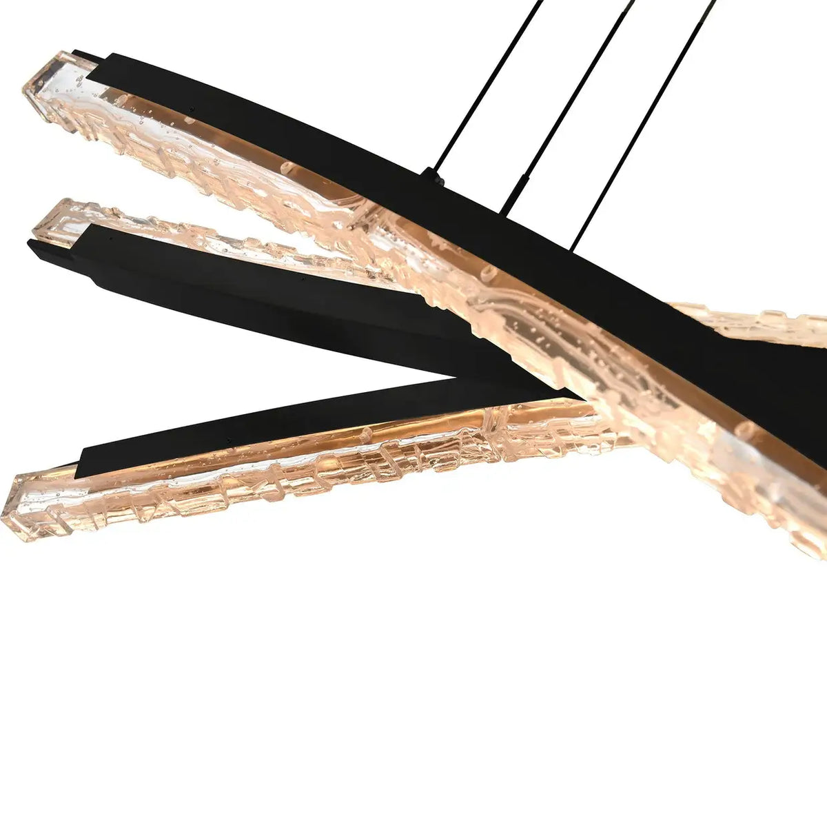 CWI LIGHTING SABER LED 50" BLACK CHANDELIER 1710P50-3-101