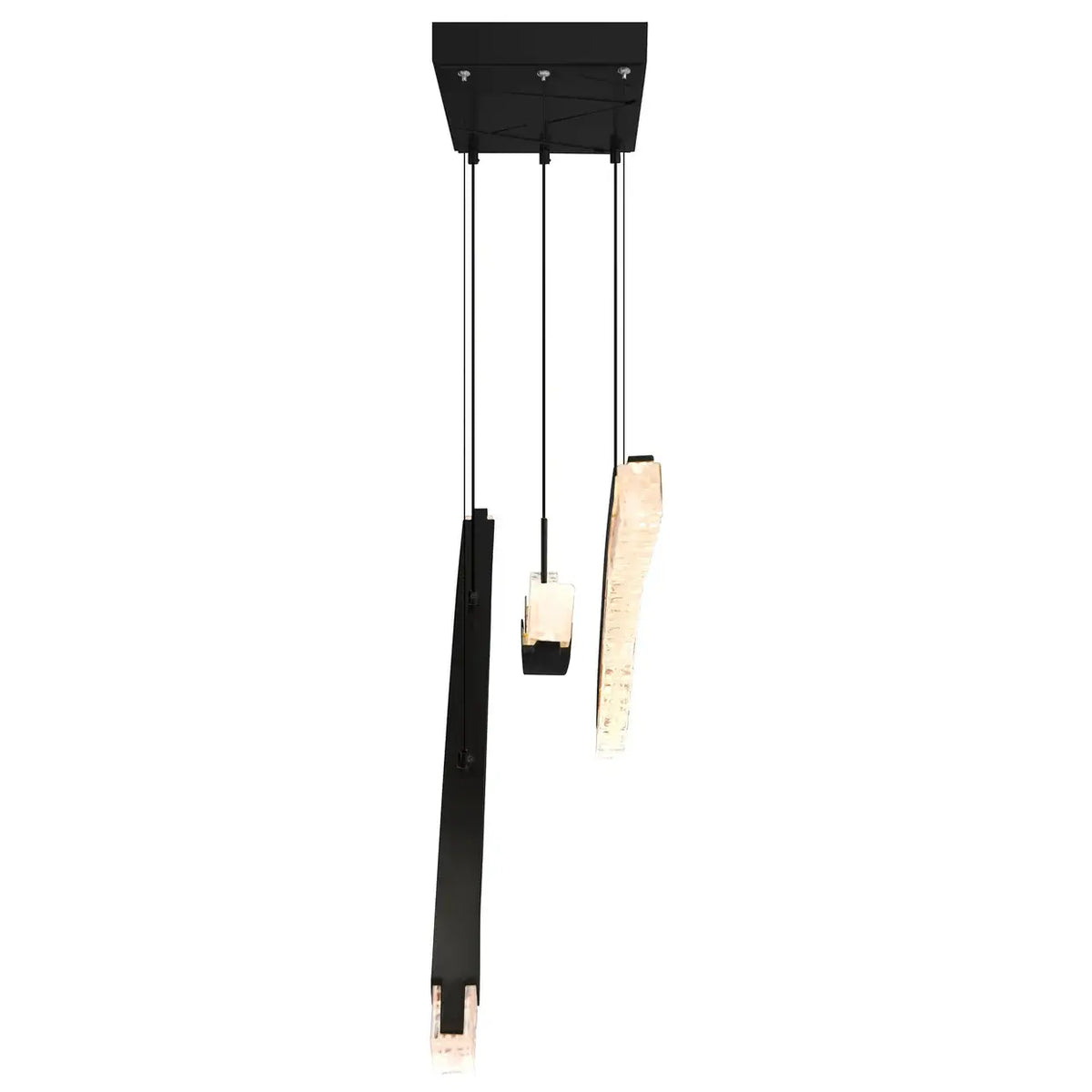CWI LIGHTING SABER LED 50" BLACK CHANDELIER 1710P50-3-101
