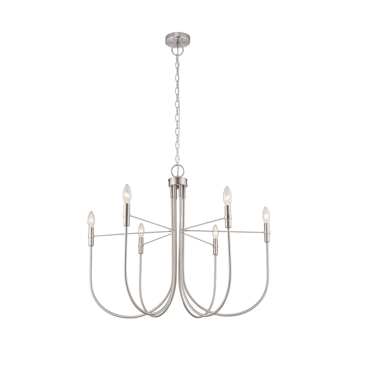 ARTCRAFT FOUNDRY CHANDELIER NICKEL AC12226BN
