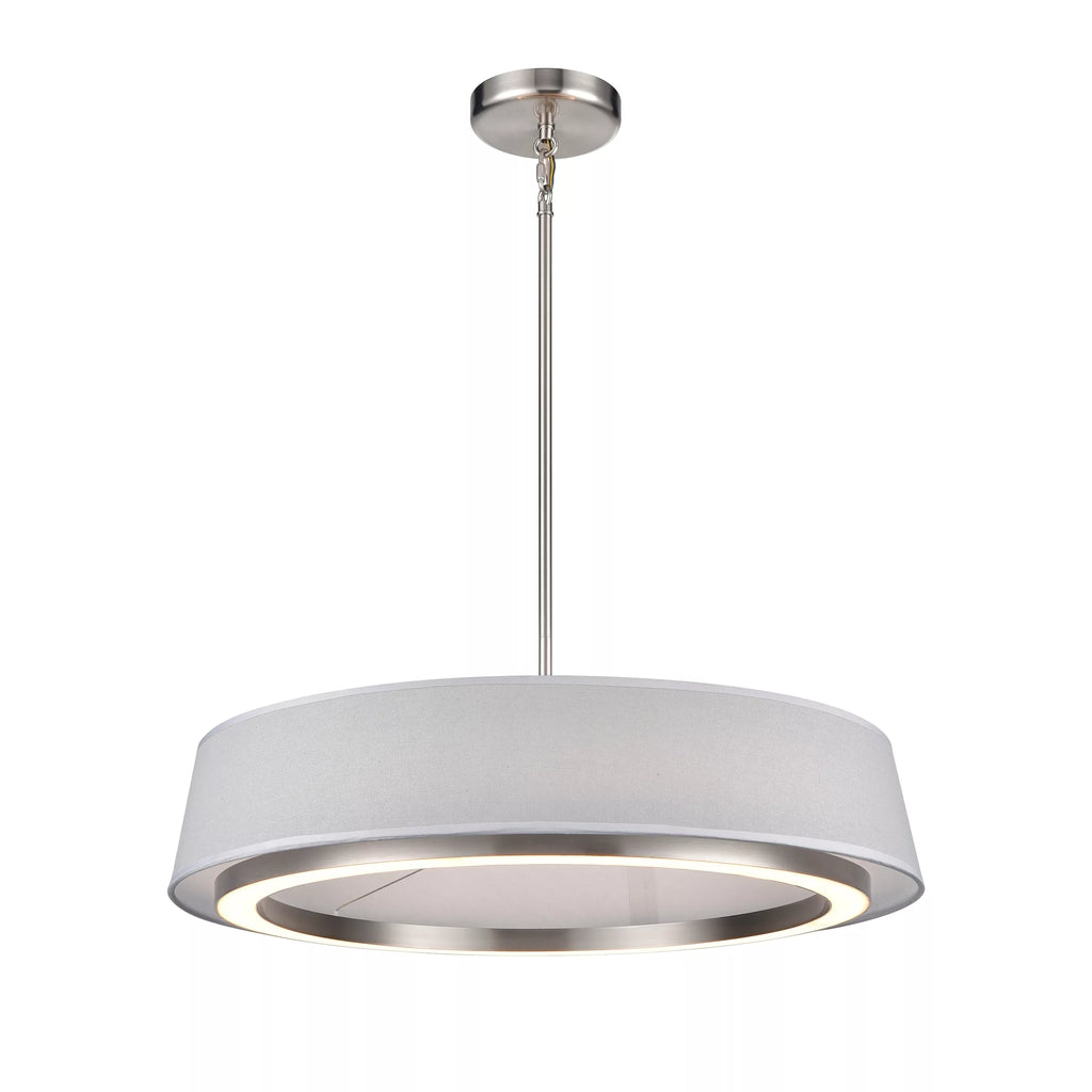DVI LIGHTING CELENE LED 24" PENDANT SATIN NICKEL DVP41024SN-GY-CCT