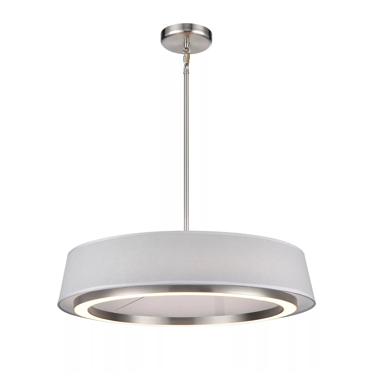 DVI LIGHTING CELENE LED 24" PENDANT SATIN NICKEL DVP41024SN-GY-CCT