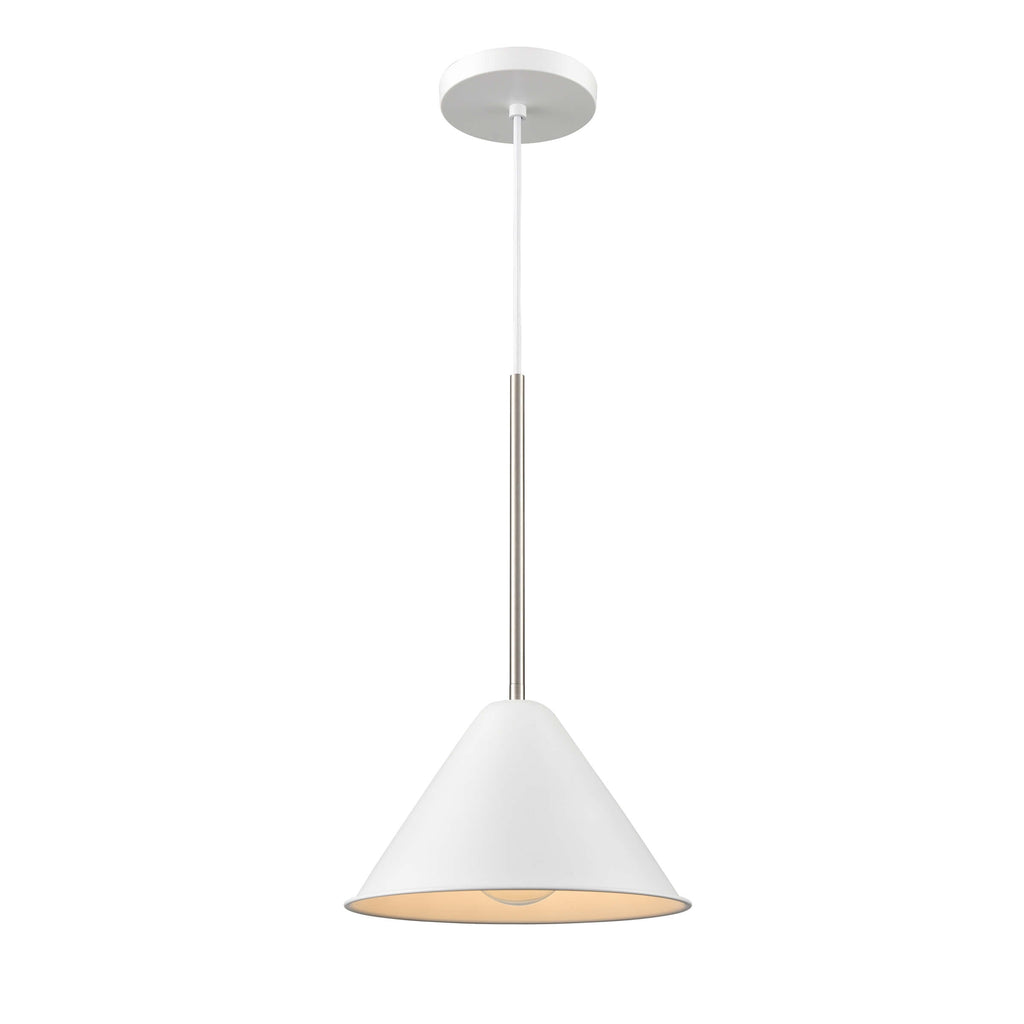 DVI LIGHTING LILY 10" MINI-PENDANT SATIN NICKEL DVP46110MW+SN