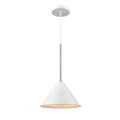 DVI LIGHTING LILY 10" MINI-PENDANT SATIN NICKEL DVP46110MW+SN