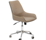 FURNISHINGS MATE ETNA OFFICE CHAIR TAUPE  H107C-LT-OC