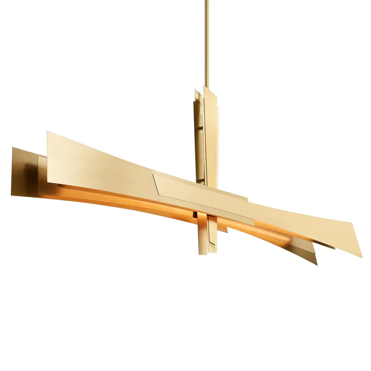 CWI LIGHTING SOLARA LED 50" BRASS CHANDELIER 1717P50-624