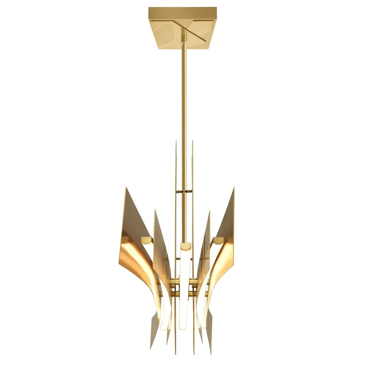 CWI LIGHTING SOLARA LED 50" BRASS CHANDELIER 1717P50-624