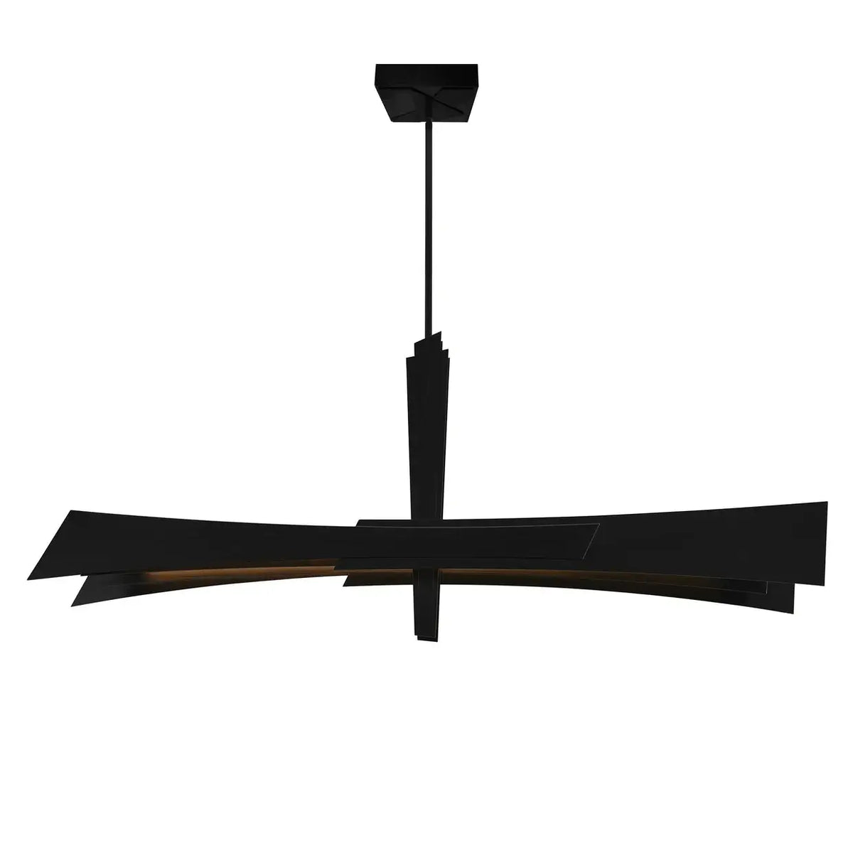 CWI LIGHTING SOLARA LED 50" BLACK CHANDELIER 1717P50-101