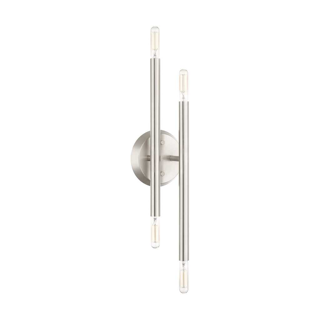 LIVEX LIGHTING Soho Sconce Brushed Nickel 46771-91