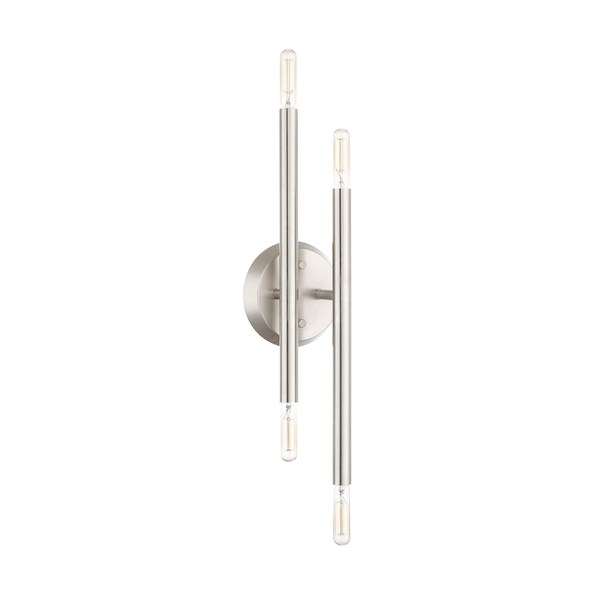 LIVEX LIGHTING Soho Sconce Brushed Nickel 46771-91