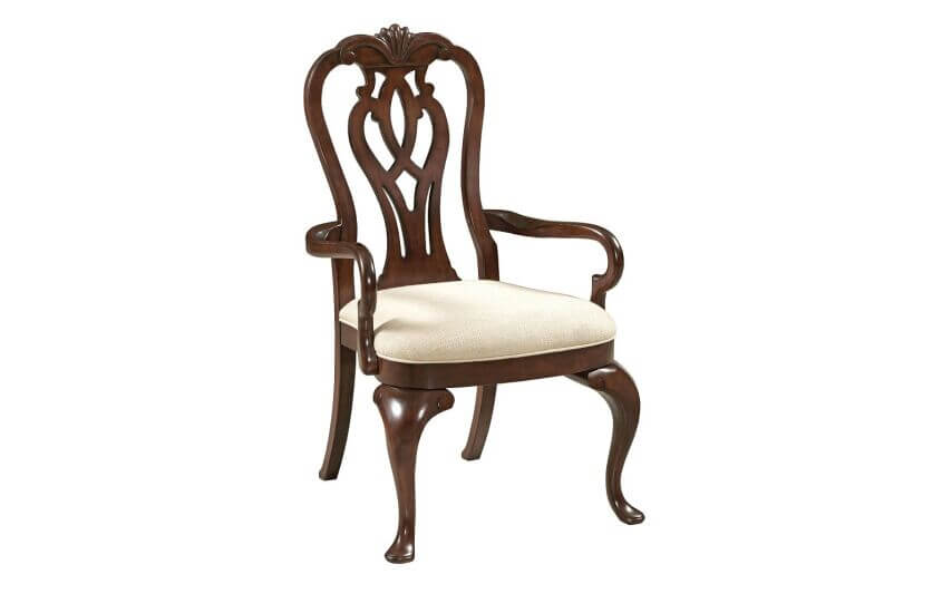 KINCAID HADLEIGH QUEEN ANNE ARM CHAIR SET OF TWO 607-637
