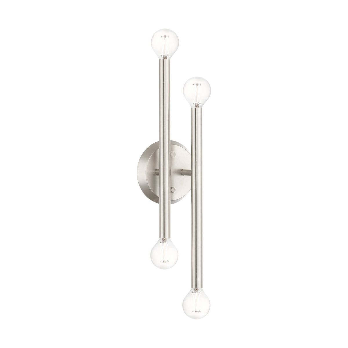 LIVEX LIGHTING Soho Sconce Brushed Nickel 46771-91