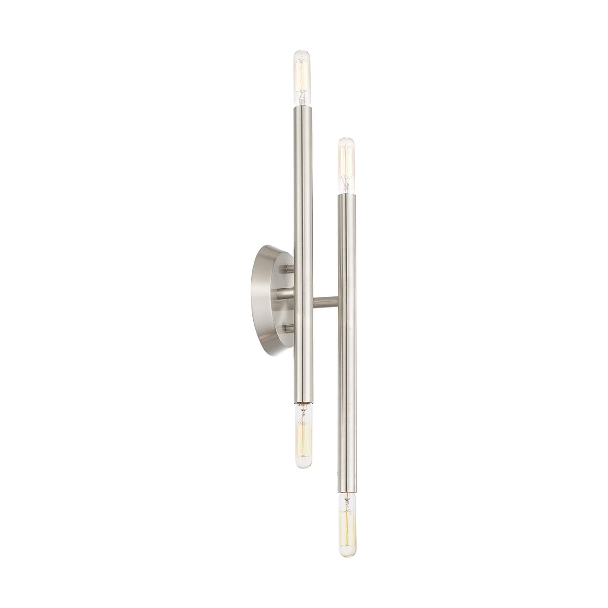 LIVEX LIGHTING Soho Sconce Brushed Nickel 46771-91