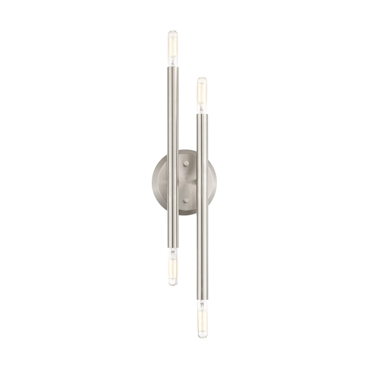 LIVEX LIGHTING Soho Sconce Brushed Nickel 46771-91