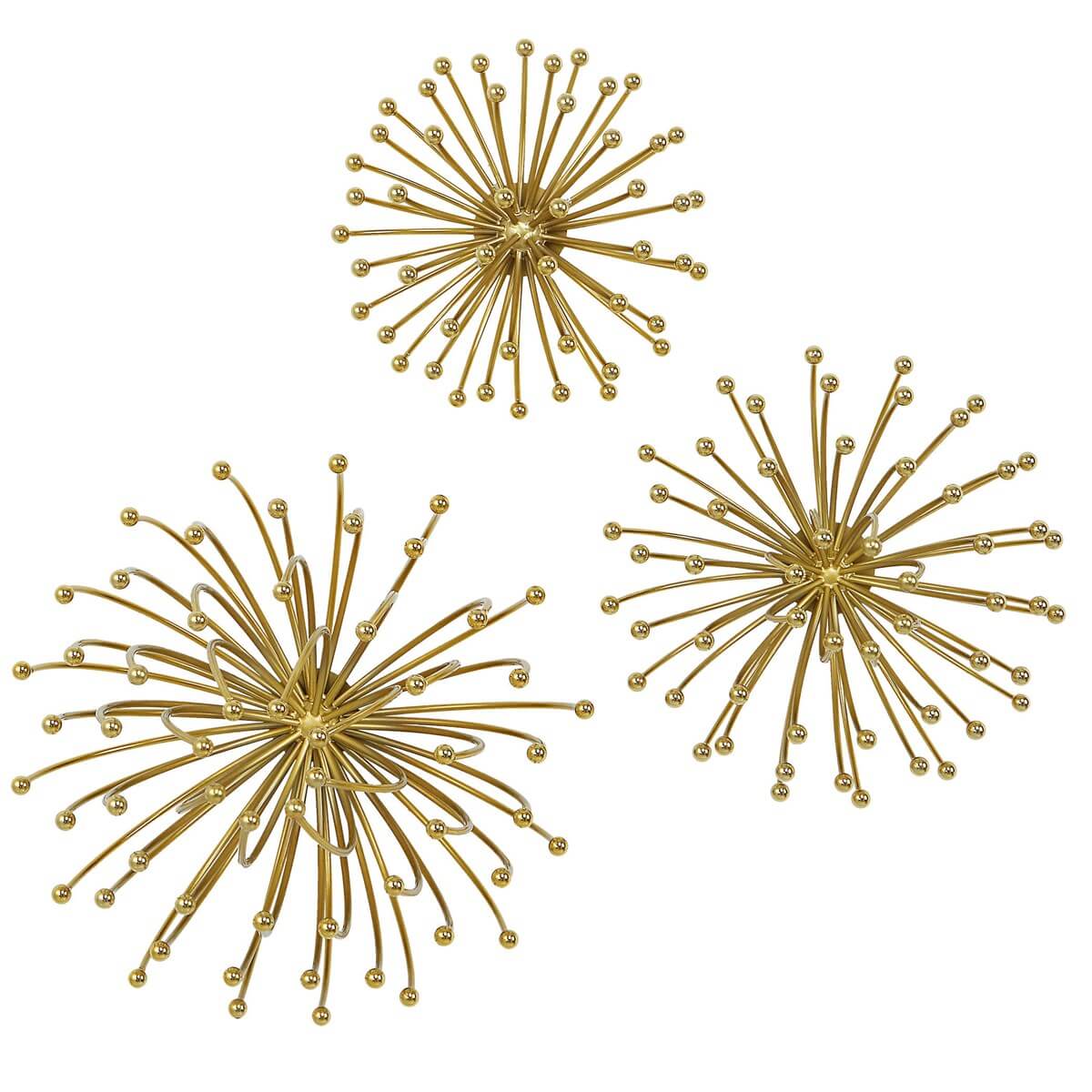 UTTERMOST AGA METAL WALL DECOR S/3 04337