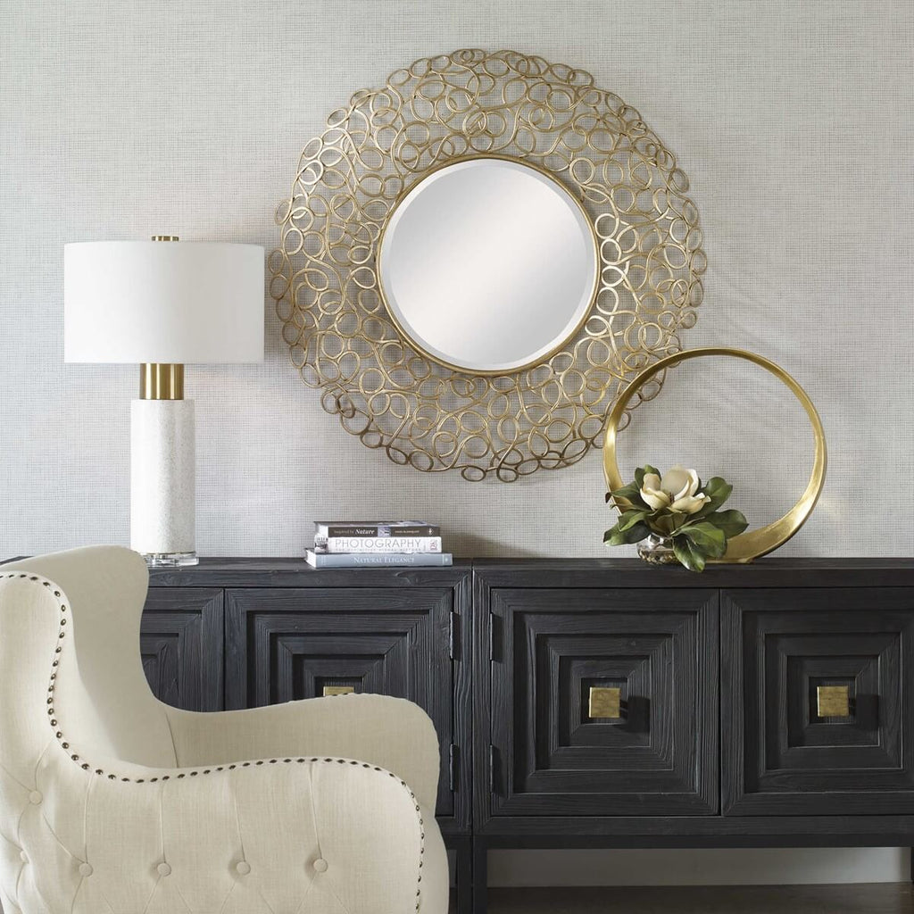 UTTERMOST SWIRL ROUND MIRROR 09850