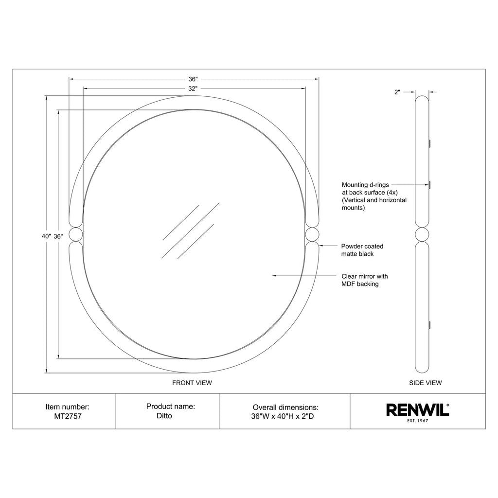 RENWIL DITTO MIRROR MT2757