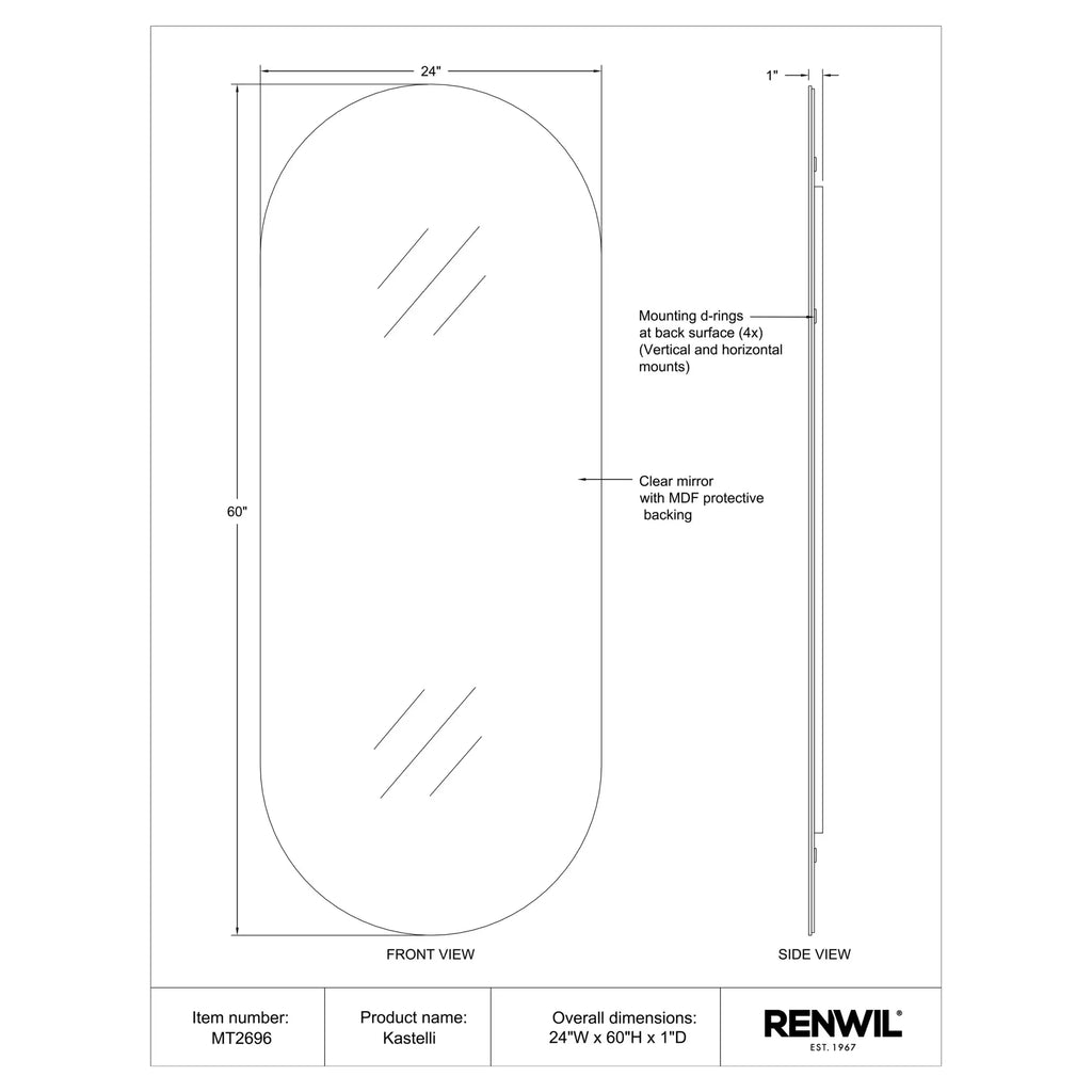 RENWIL KASTELLI MIRROR MT2696