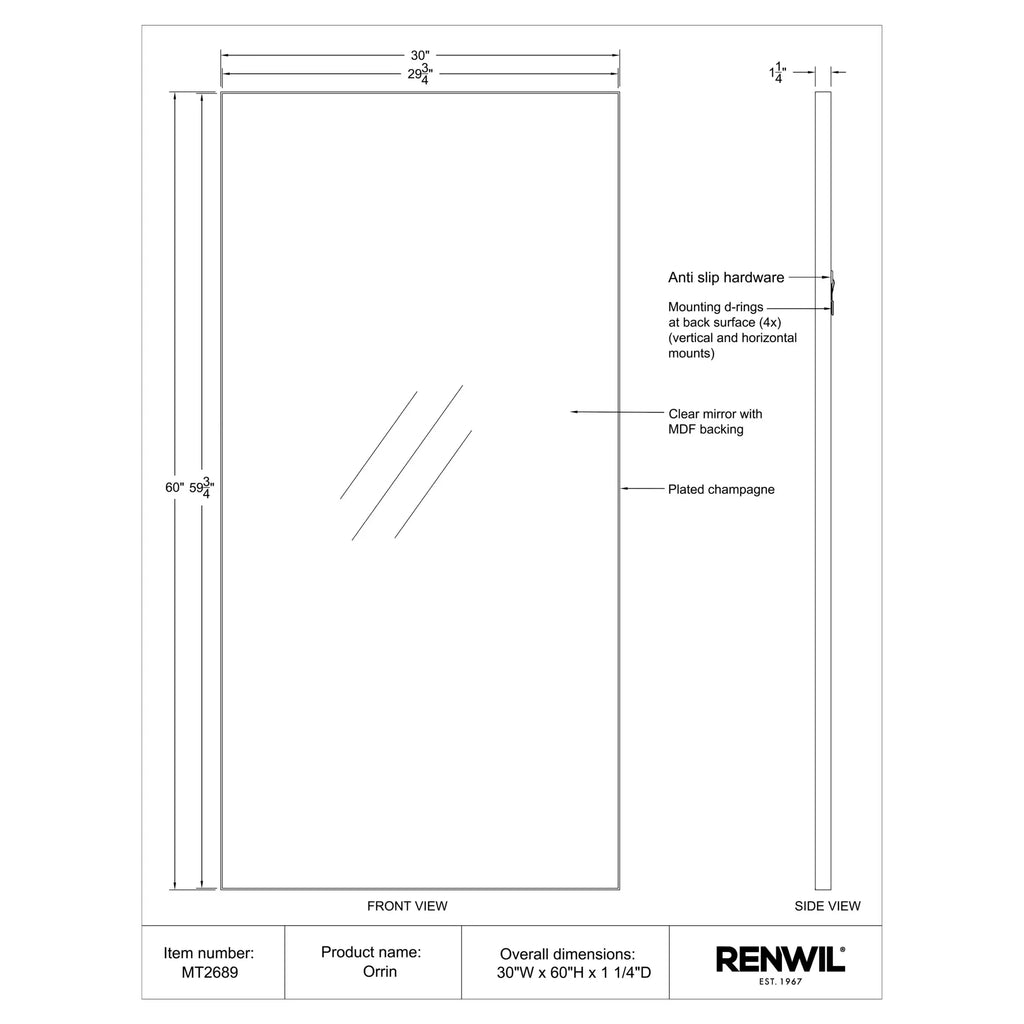 RENWIL ORRIN MIRROR MT2689