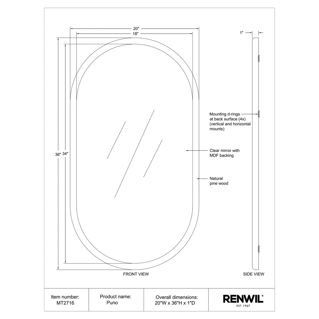 RENWIL PUNO MIRROR MT2716