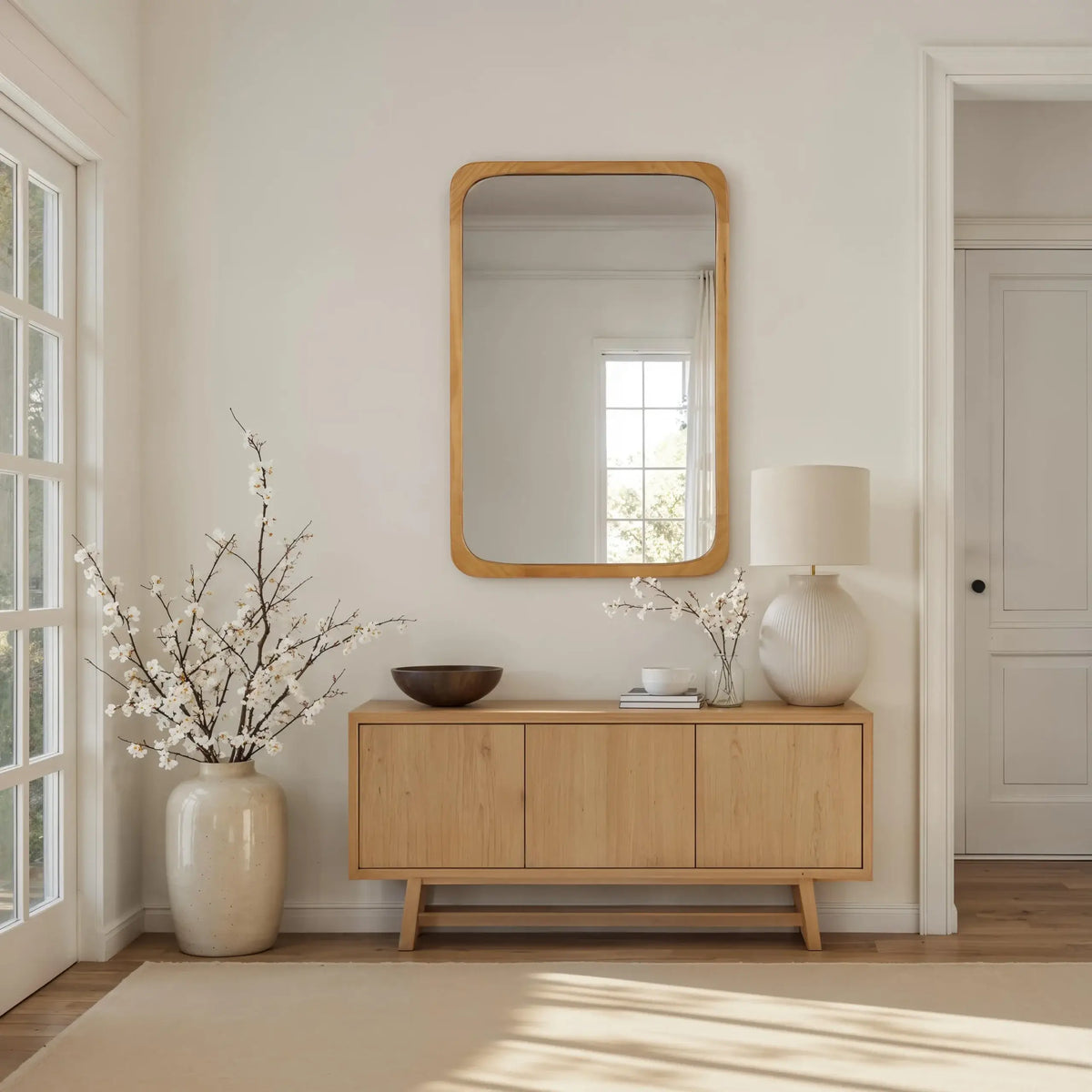 RENWIL SCISTO PINE WOOD MIRROR MT2755