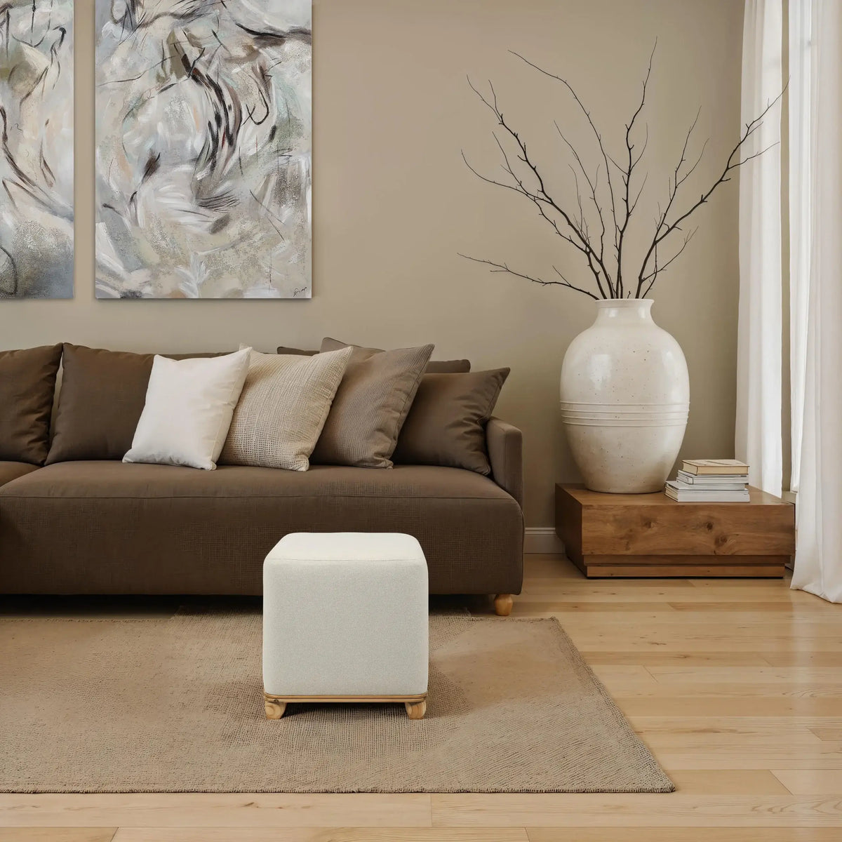 RENWIL SINES SQUARE OTTOMAN CHA116