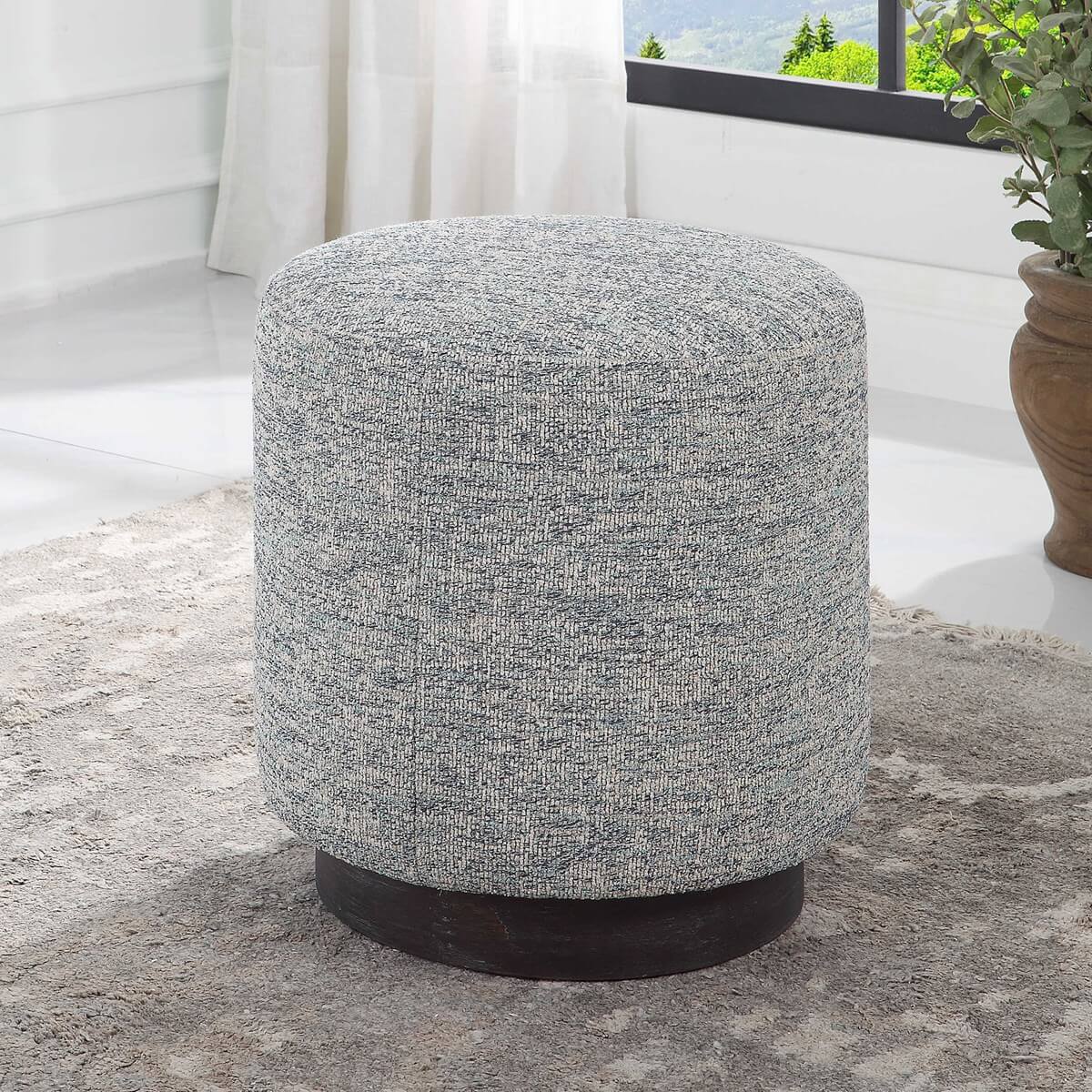 UTTERMOST AVILA OTTOMAN  TWEED 23731