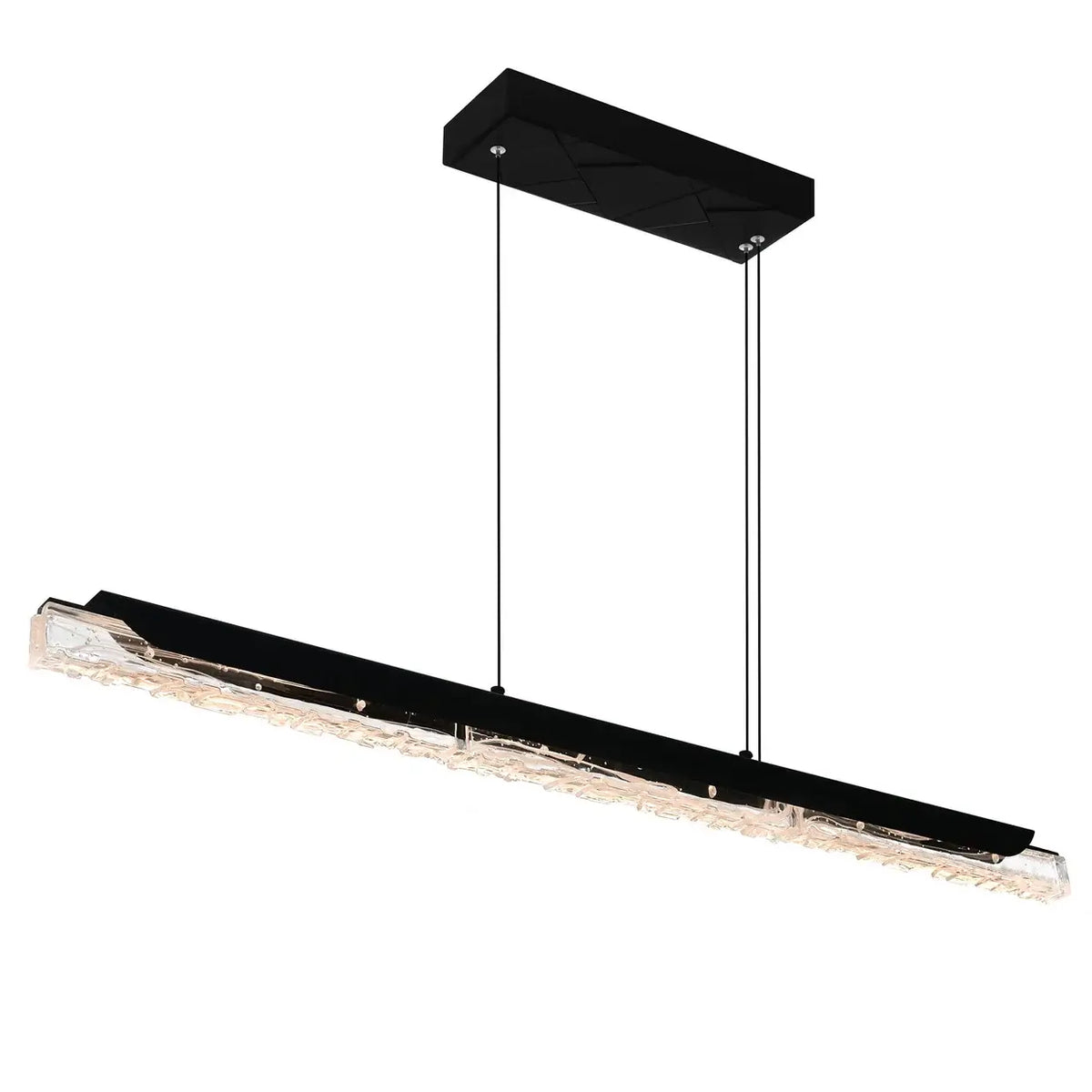 CWI LIGHTING VALIRA LED 48" BLACK CHANDELIER 1586P48-101