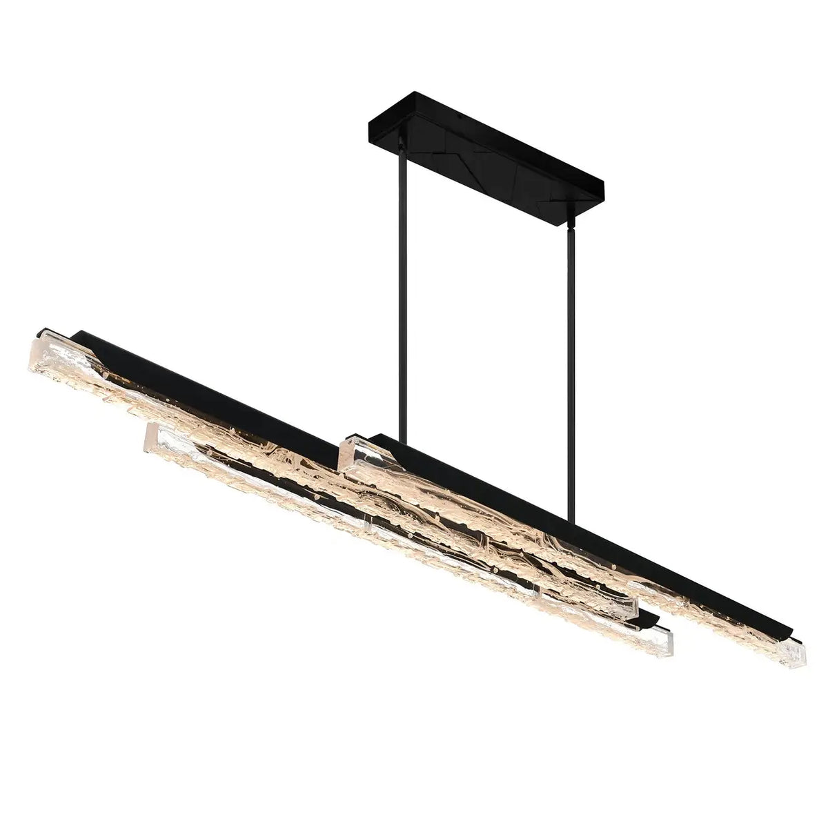 CWI LIGHTING VALIRA LED 60" BLACK CHANDELIER 1586P60-3-101