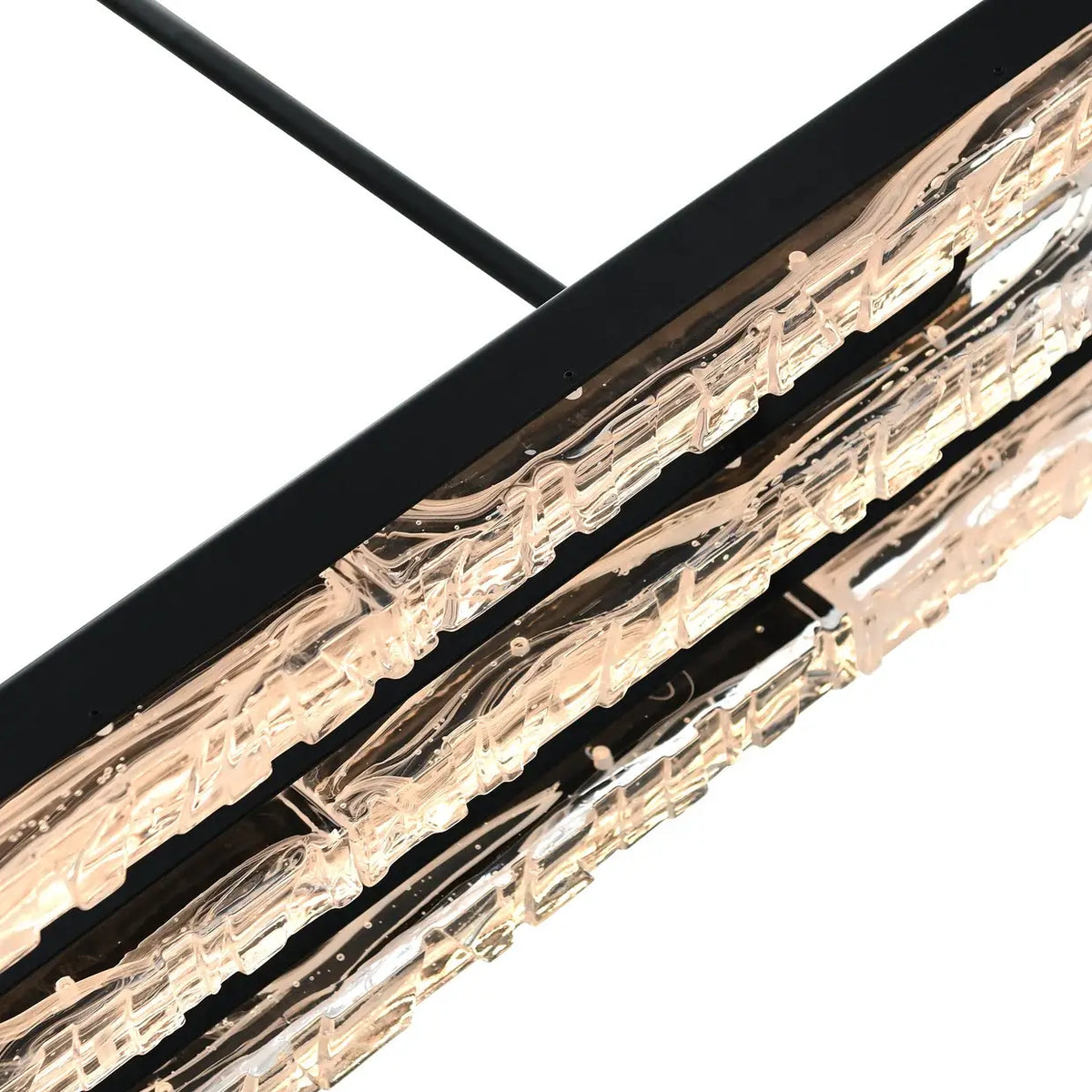 CWI LIGHTING VALIRA LED 60" BLACK CHANDELIER 1586P60-3-101