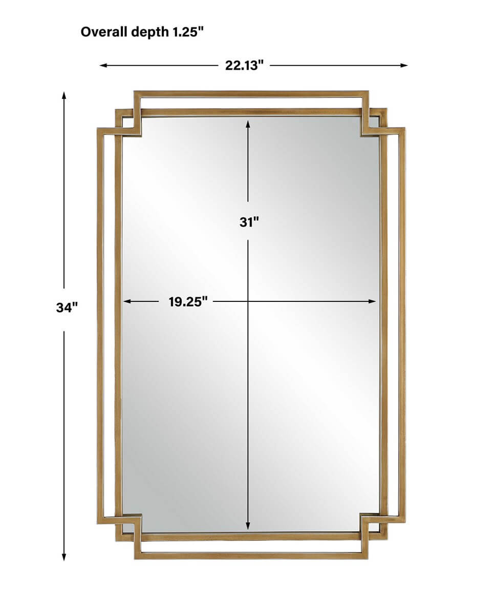 BRUSHED GOLD MIRROR 76500W