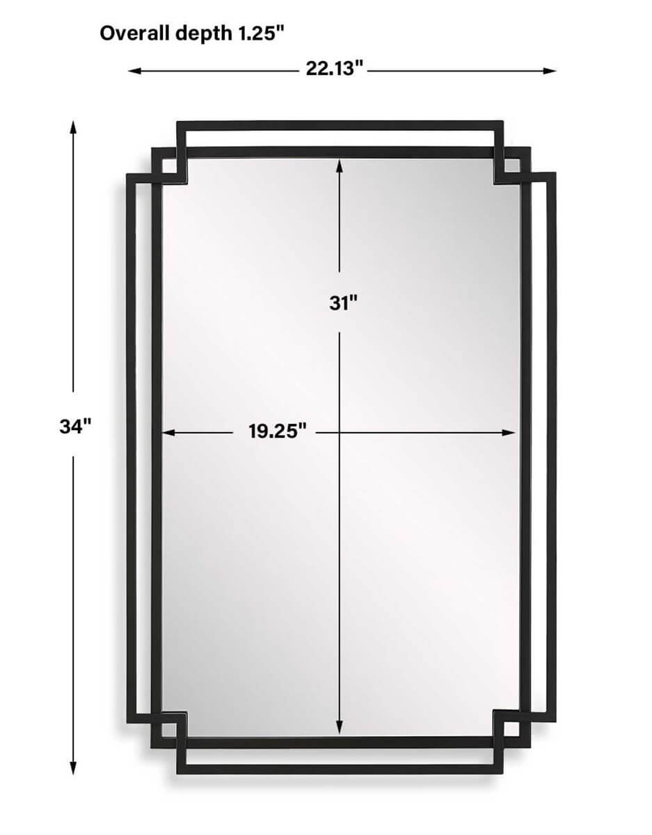 MATTE BLACK MIRROR 21600W